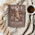 Personalized Baby Vogue Magazine Cover Notebook – Custom Name & Photo, Stylish Mom Gift